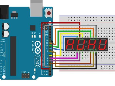 4 digit 7 segment display arduino pinout|Using a 4 Digit & 7 Segment Display, With Arduino.